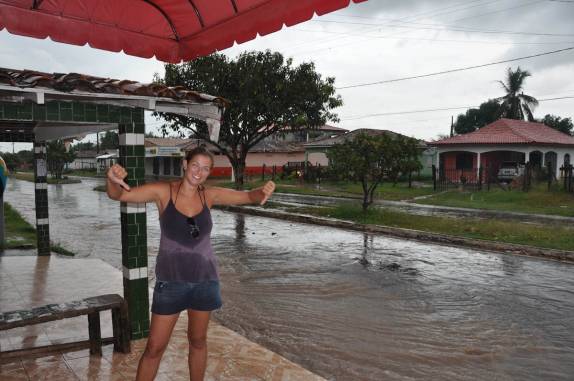 Muita chuva no meio da tarde em Soure, na Ilha de Marajó - PA